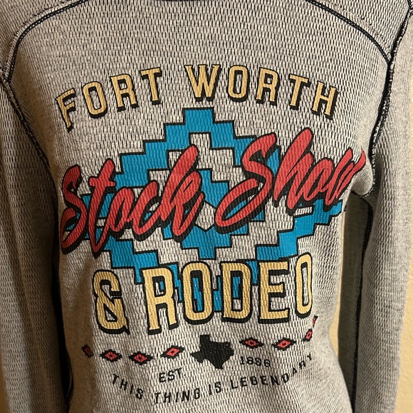 🆕 NWT Fort Worth Stock Show and Rodeo Reversible Long Sleeve Shirt - Picture 5 of 10